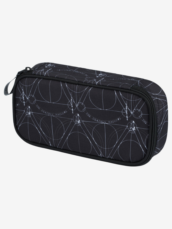 BAAGL  Черен училищен комплект - раница, куфарче, чанта Baagl Skate Хари Потър Даровете на смъртта