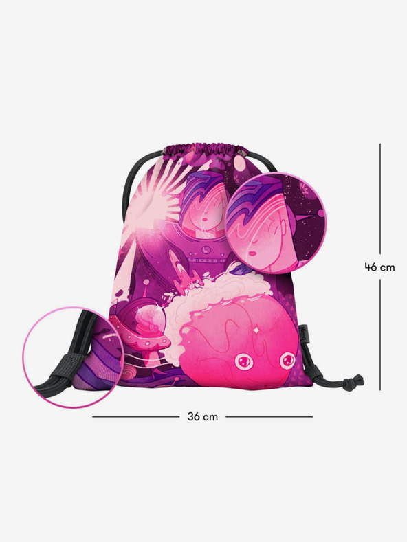 BAAGL  Розова чанта Baagl eARTh - Ufo by Mára Čmára