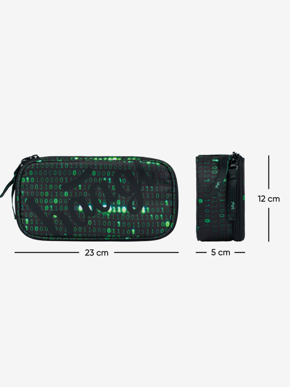 BAAGL  Черен ученически моливник Baagl Numbers