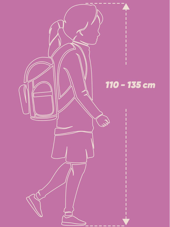 BAAGL  Бяла чанта за училище Baagl Шели Енот