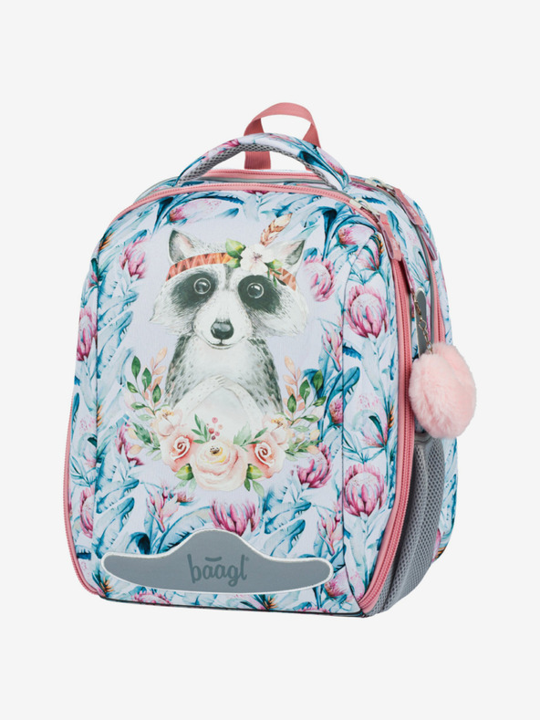 BAAGL  Бяла чанта за училище Baagl Шели Енот