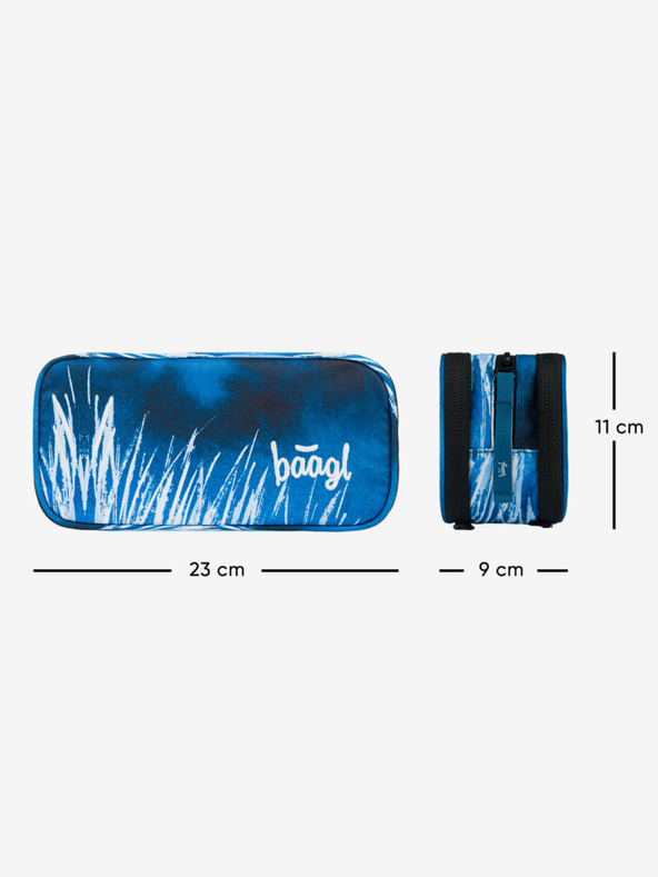 BAAGL  Blue student pencil case Baagl Steel