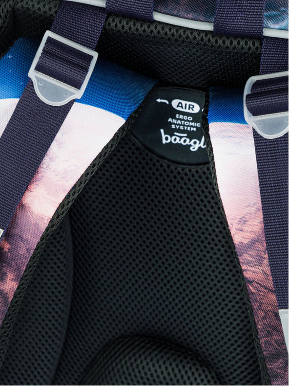 BAAGL  Синя ученическа чанта Baagl Shelly Space Shuttle