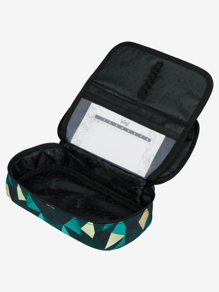 BAAGL  Зелен училищен моливник Baagl Skate Polygon