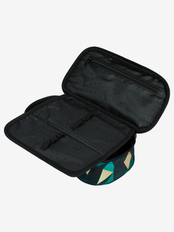 BAAGL  Зелен училищен моливник Baagl Skate Polygon