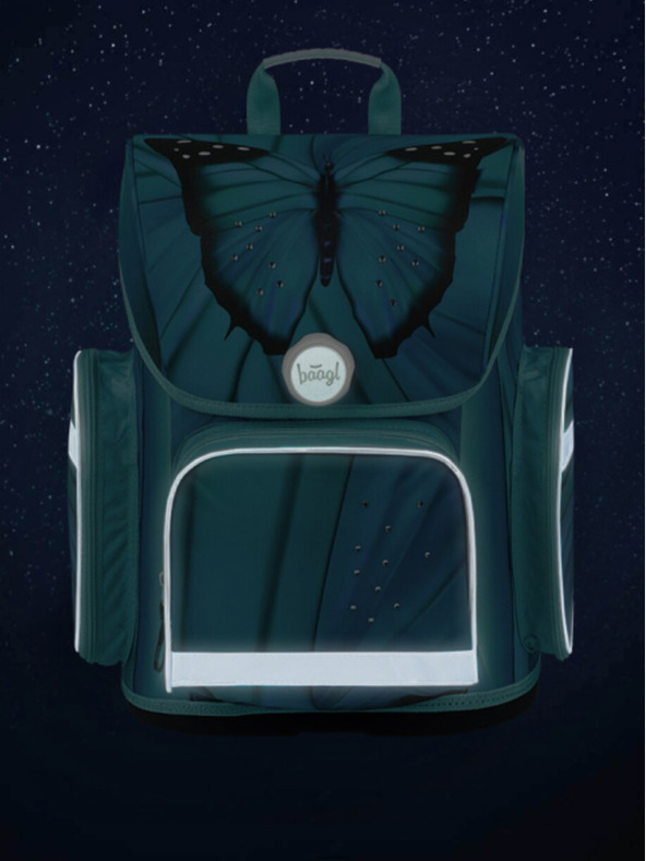 BAAGL  Синя училищна раница Ergo Baagl Butterfly