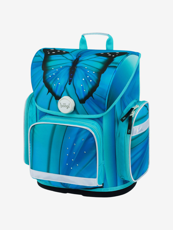 BAAGL  Синя училищна раница Ergo Baagl Butterfly