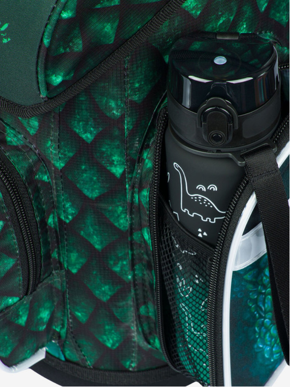 BAAGL  Зелена училищна чанта Ergo Baagl Dragon