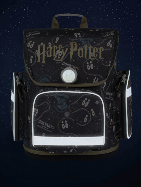 BAAGL  Син ученически несесер Ergo Baagl Harry Potter Pobertův Plánek