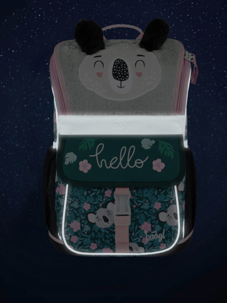 BAAGL  Зелена ученическа чанта Zippy Baagl Бебе коала