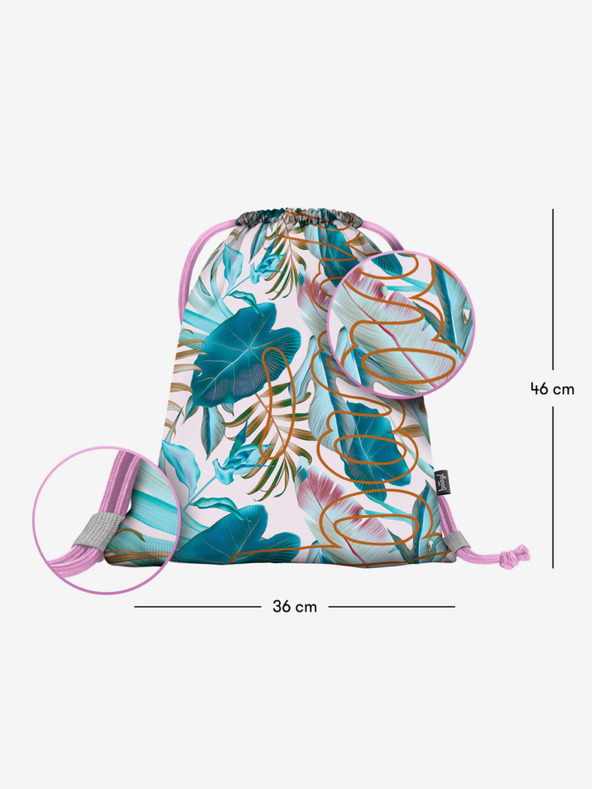 BAAGL  Лилава чанта Baagl Skate Leafs