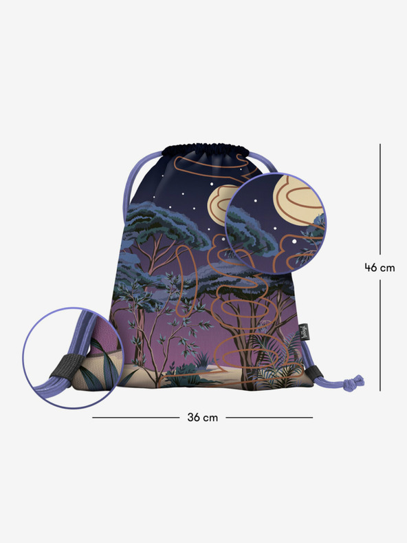 BAAGL  Лилава Baagl Skate Night чанта