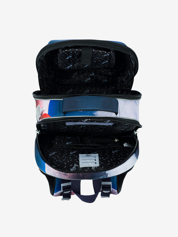 BAAGL  Син училищен комплект - куфарче, моливник, чанта Baagl Shelly Space Shuttle