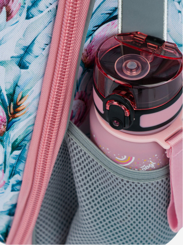 BAAGL  Бял училищен комплект - куфарче, моливник, чанта Baagl Shelly Raccoon