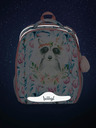 BAAGL  Бял училищен комплект - куфарче, моливник, чанта Baagl Shelly Raccoon