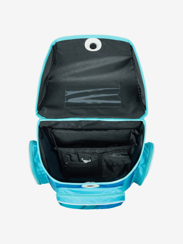 BAAGL  Син училищен комплект Ergo - куфарче, моливник, чанта Baagl Butterfly