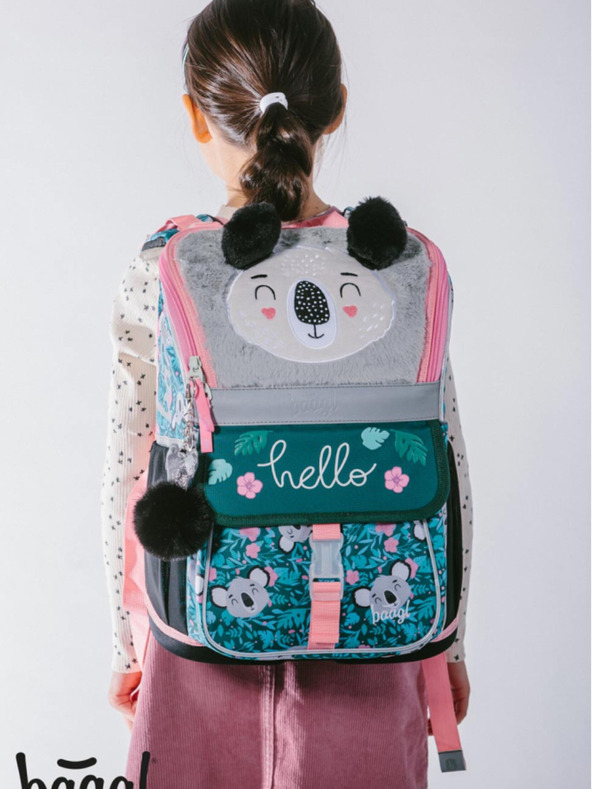 BAAGL  Ученически комплект Green Zippy - куфарче, моливник, чанта Baagl Baby Koala