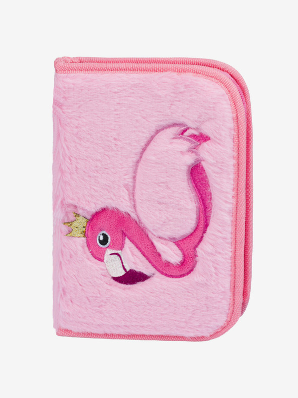 BAAGL  Розов училищен комплект Zippy - куфарче, моливник, чанта Baagl Flamingo