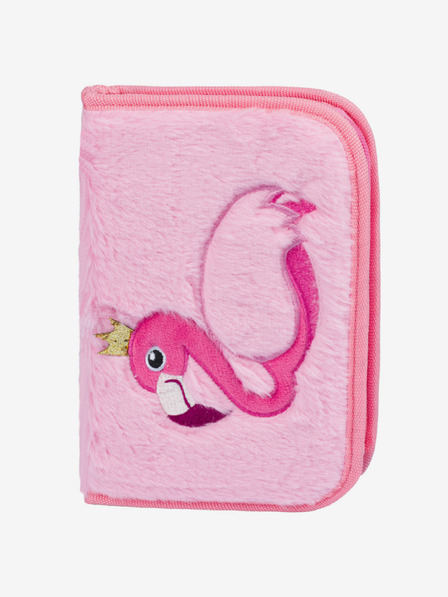 BAAGL  Розов училищен комплект Zippy - куфарче, моливник, чанта Baagl Flamingo