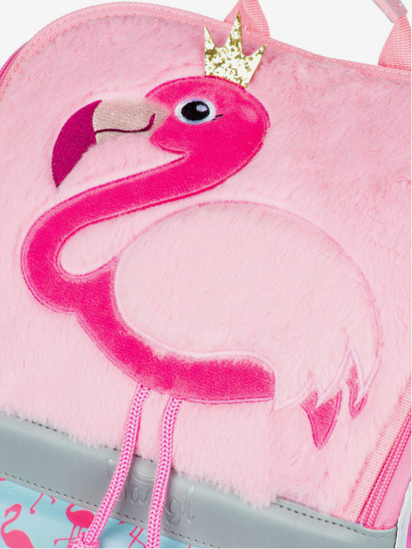 BAAGL  Розов училищен комплект Zippy - куфарче, моливник, чанта Baagl Flamingo