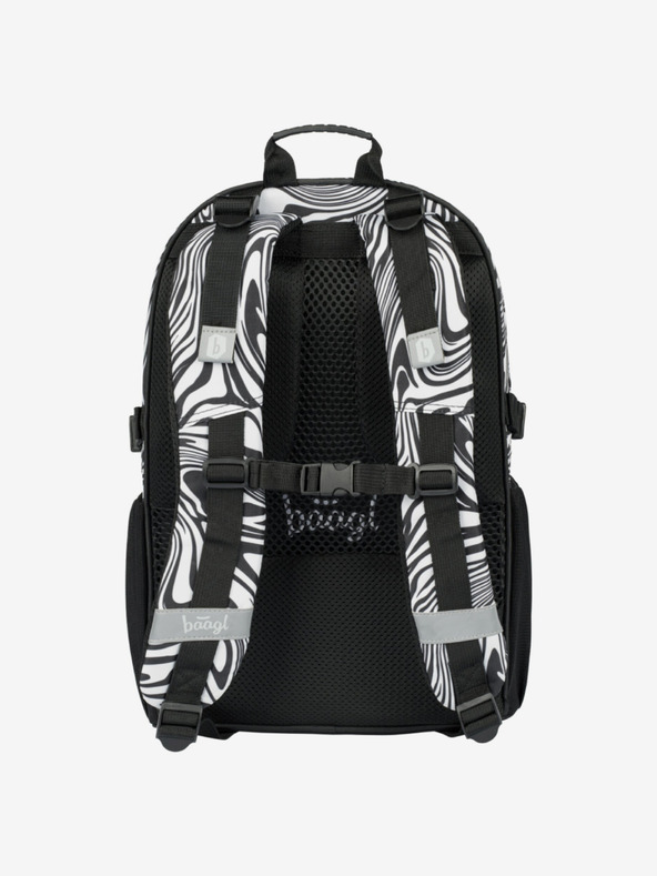 BAAGL  Черен ученически комплект - раница, моливник, чанта Baagl Core Mixture