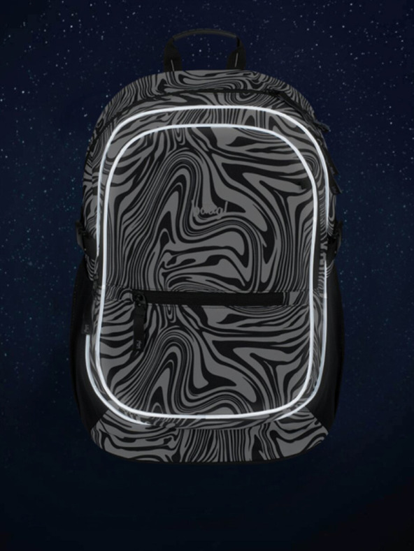 BAAGL  Черен ученически комплект - раница, моливник, чанта Baagl Core Mixture