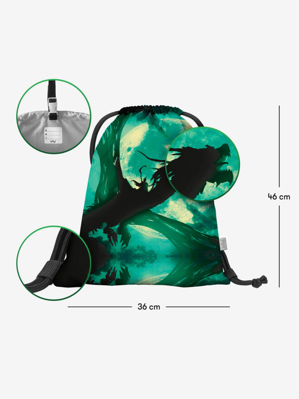 BAAGL  Зелена чанта Baagl Дракон