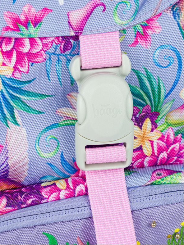 BAAGL  Пурпурна ученическа раница Airy Baagl Hummingbird