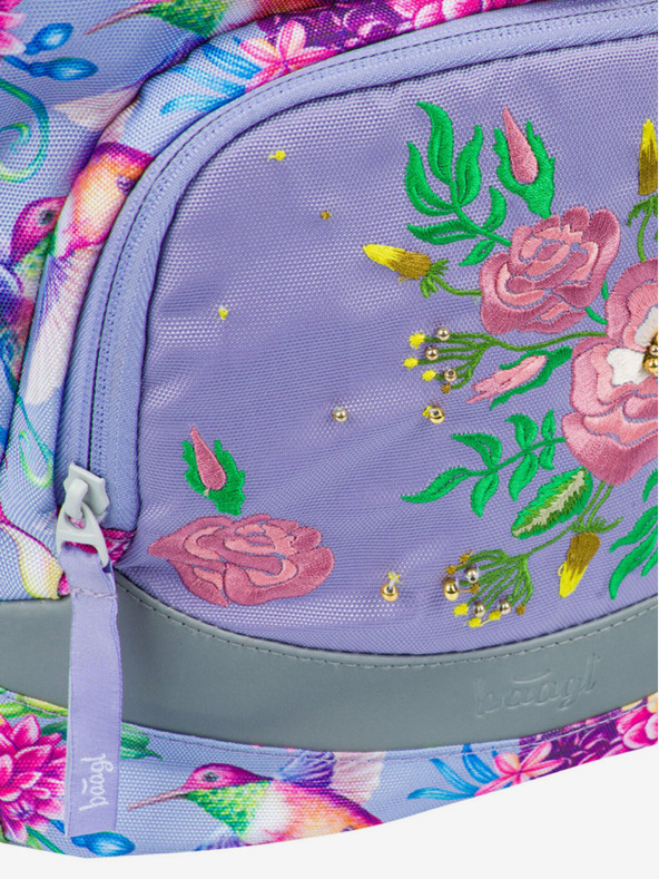 BAAGL  Пурпурна ученическа раница Airy Baagl Hummingbird