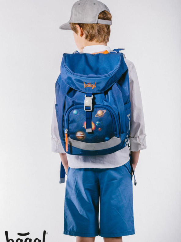 BAAGL  Синя ученическа раница Airy Baagl Планети