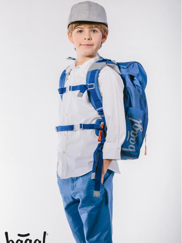 BAAGL  Синя ученическа раница Airy Baagl Планети