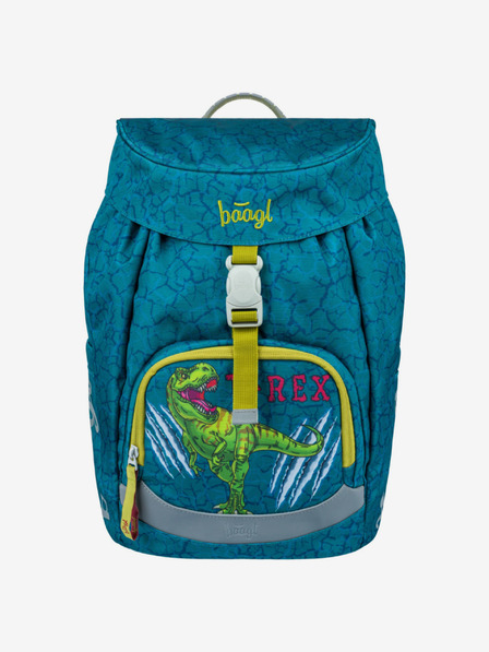 BAAGL  Зелена ученическа раница Airy Baagl T-Rex