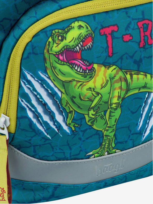 BAAGL  Зелена ученическа раница Airy Baagl T-Rex