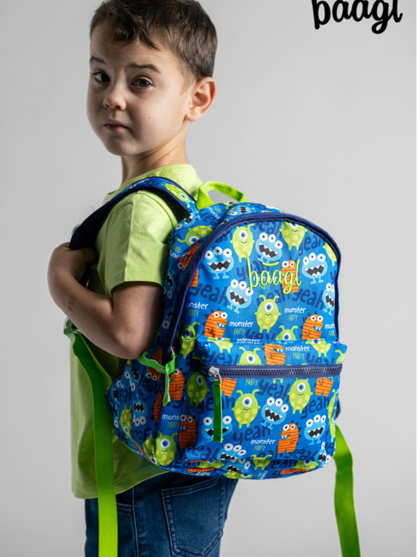 BAAGL  Синя предучилищна раница Baagl Чудовища