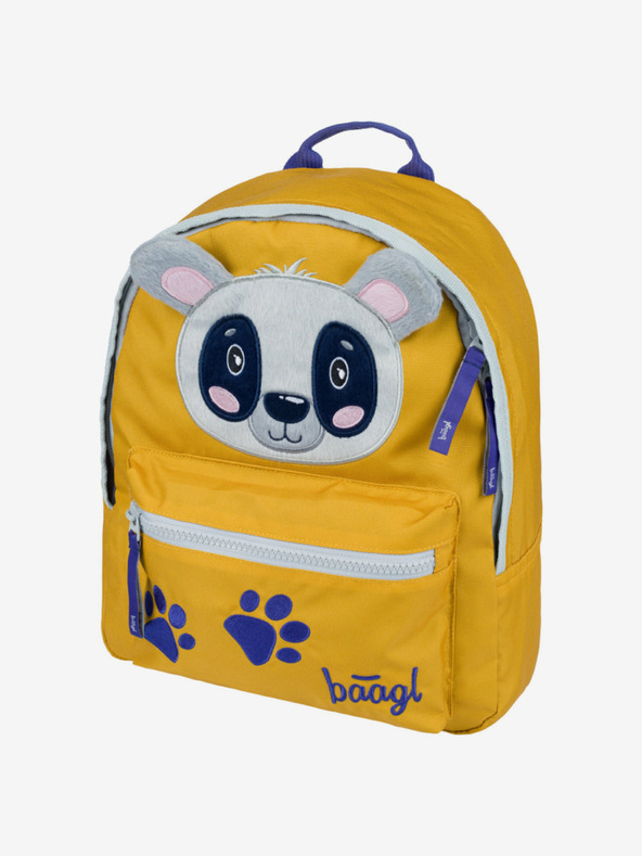 BAAGL  Жълта раница за предучилищна възраст Baagl Raccoon