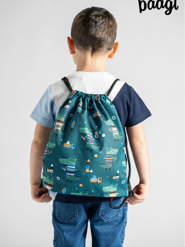 BAAGL  Зелена детска чанта Baagl Крокодил