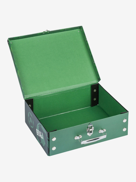 BAAGL  Зелен сгъваем училищен калъф с обков Baagl Футбол