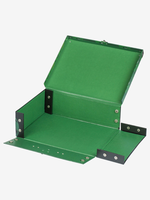 BAAGL  Зелен сгъваем училищен калъф с обков Baagl Футбол