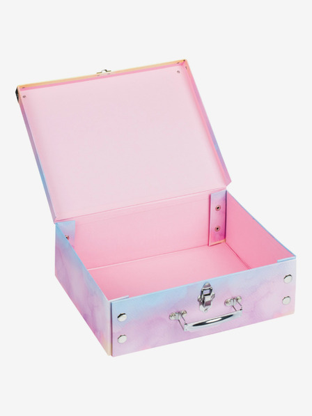 BAAGL  Розов сгъваем училищен калъф с обков Baagl Rainbow Unicorn