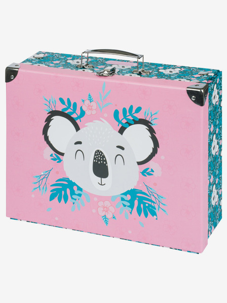 BAAGL  Розов сгъваем училищен калъф с обков Baagl Бебе коала