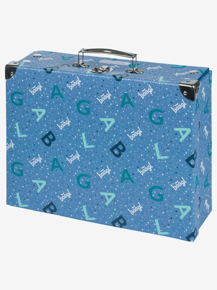 BAAGL  Син сгъваем училищен калъф с обков Лого Baagl