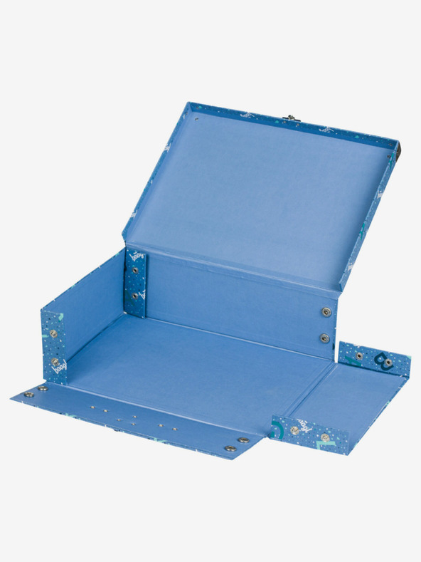 BAAGL  Син сгъваем училищен калъф с обков Лого Baagl