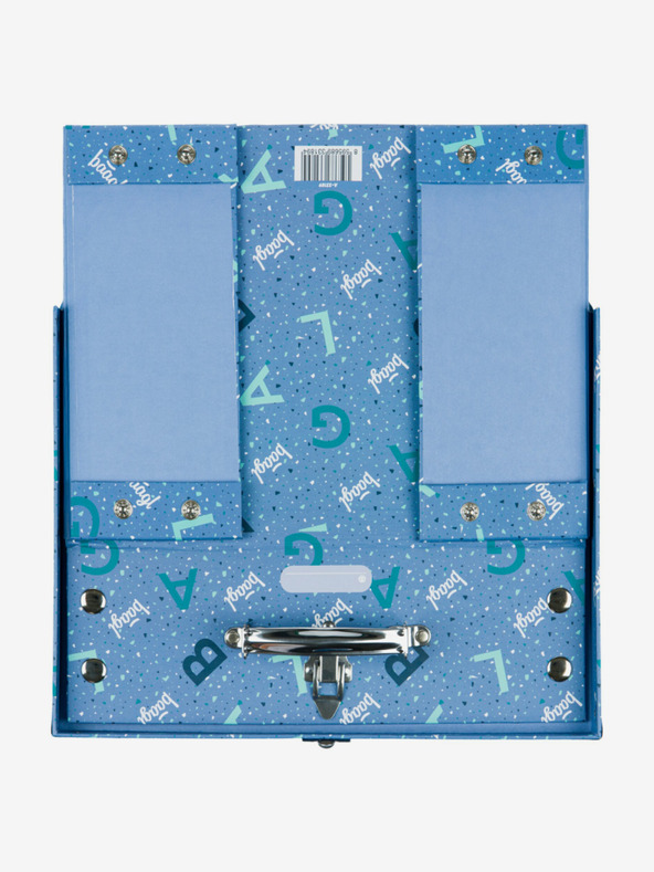 BAAGL  Син сгъваем училищен калъф с обков Лого Baagl