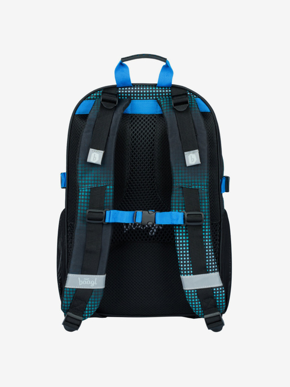 BAAGL  Зелен училищен комплект Core - раница, моливник, чанта Baagl Футболист