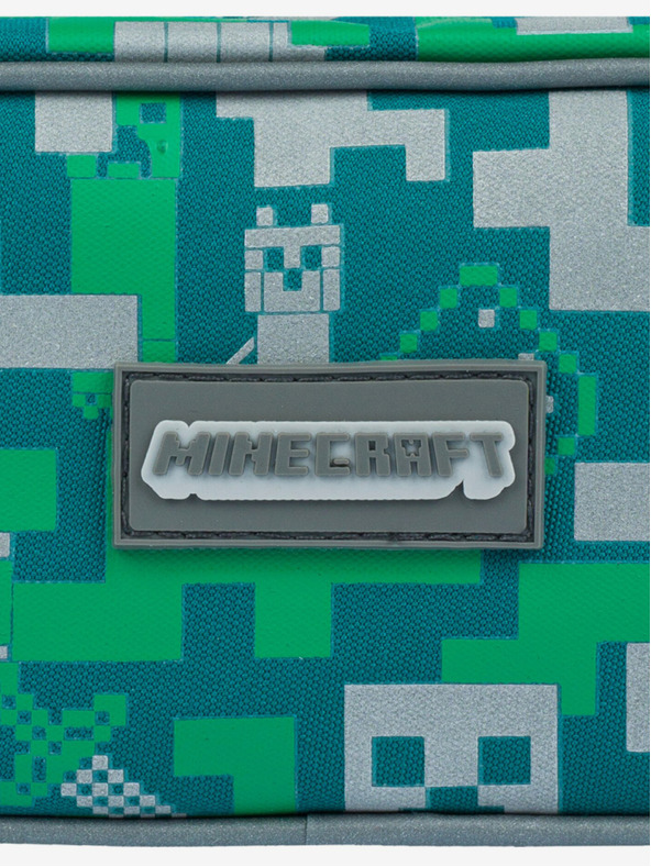 BAAGL  Зелен моливник Baagl Minecraft Silver Creeper