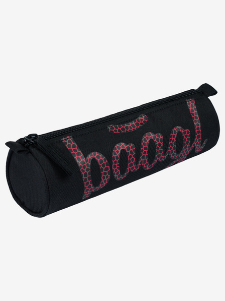 BAAGL  Черен ученически калъф Baagl Червено