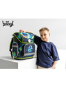 BAAGL  Зелена ученическа чанта Ergo Baagl Футболист
