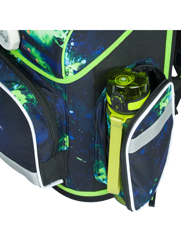 BAAGL  Зелена ученическа чанта Ergo Baagl Футболист