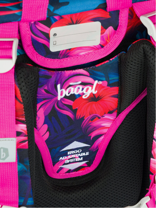 BAAGL  Розова ученическа чанта Ergo Baagl Фламинго