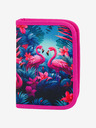BAAGL  Розов училищен комплект Ergo - куфарче, моливник, чанта Baagl Flamingos